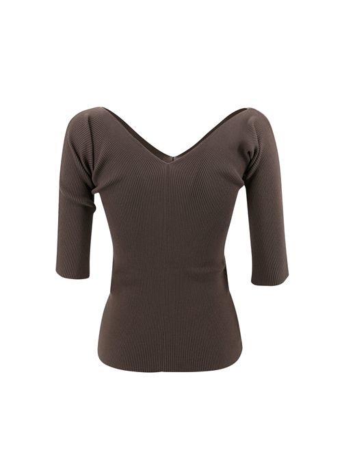 Maglia Oceano in filato di viscosa Cioccolato WEEKEND MAX MARA | 2525366031600006